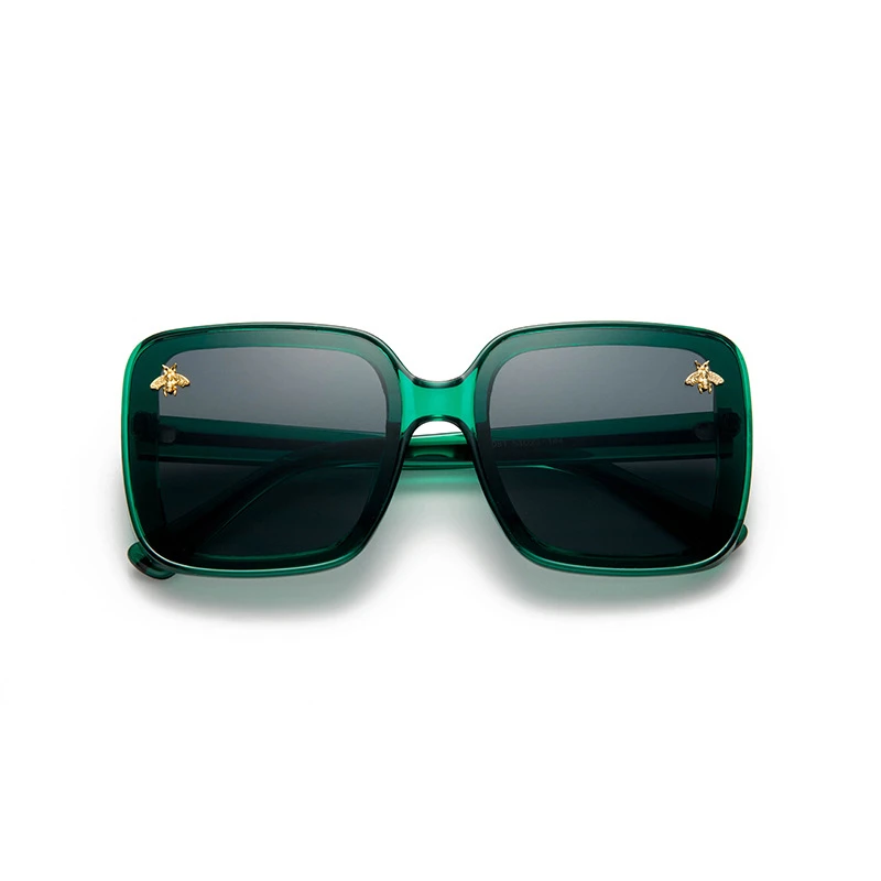 

2020 Square Little Bee Fashion Big Box Retro Brand Designer Luxury Sunglasses Vintage Shades Oculos Uv400