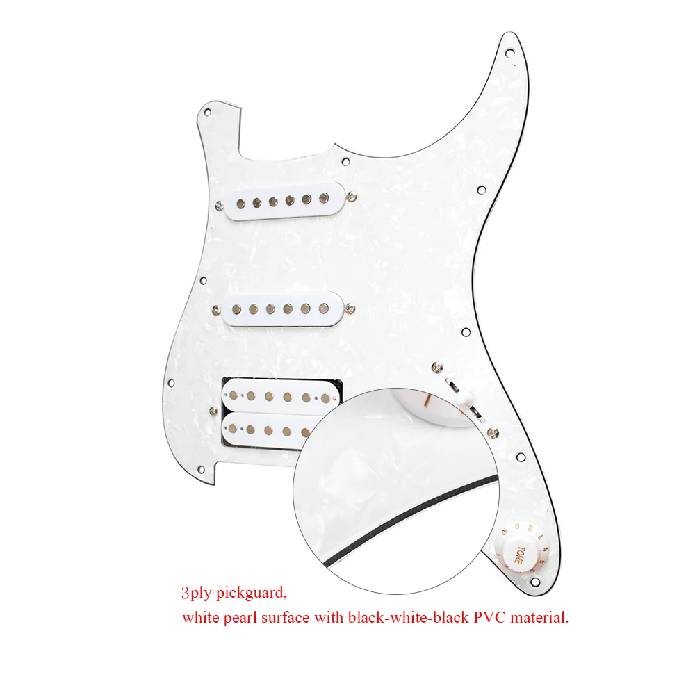 3 слойная SSH загруженная Предварительно Проводная накладка хамбакер набор