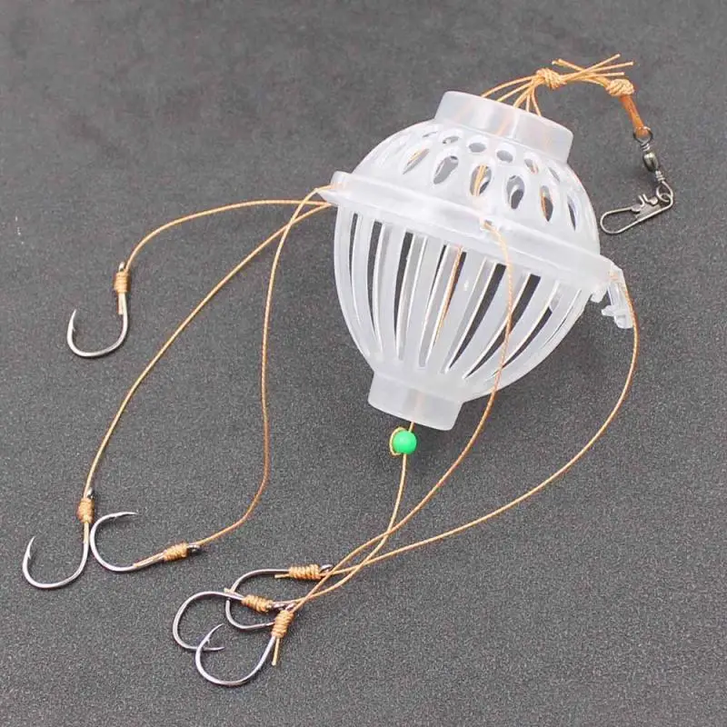 

6 In 1 Pecsa Hooks Lantern Bait Case Barbed Explosion Winter Carp Fishing Lure China Jig Feeder Spoon Hook Explosion Fishing