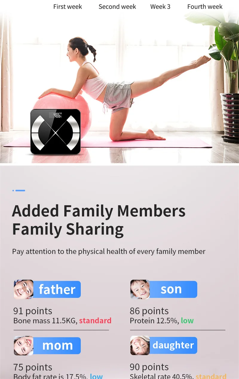 Bluetooth-весы интеллектуальные напольные весы умный светодиодный дисплей вес тела весы мышечные Массы BMI цифровые весы для ванной