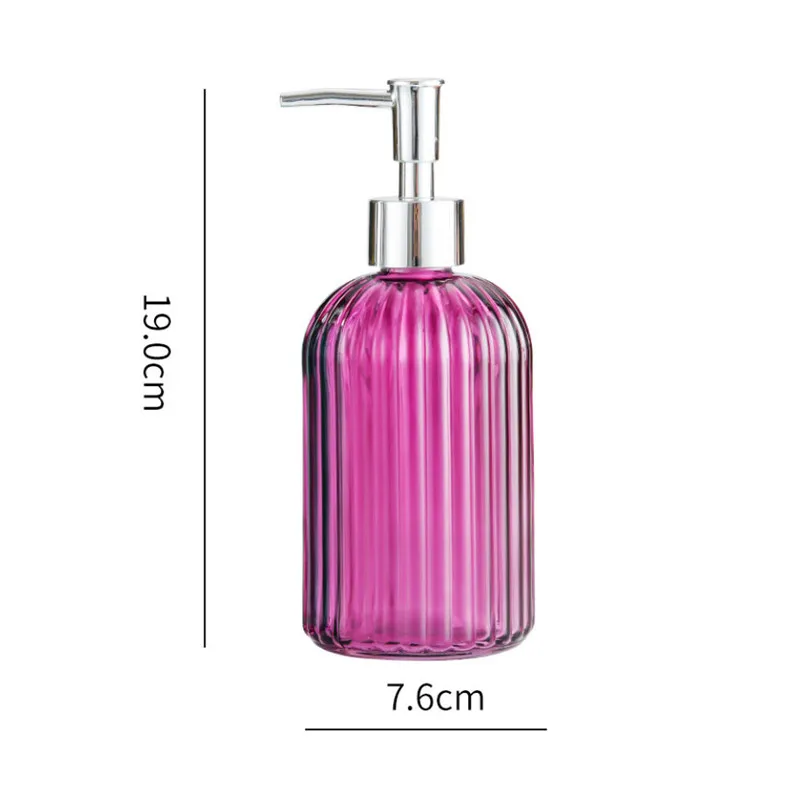 

2 Pack 400ML Soap Bottle Bathroom Shower Refillable Glass Bottle Shampoo Press Bottle Liquid Soap Dispenser Storage Bottles