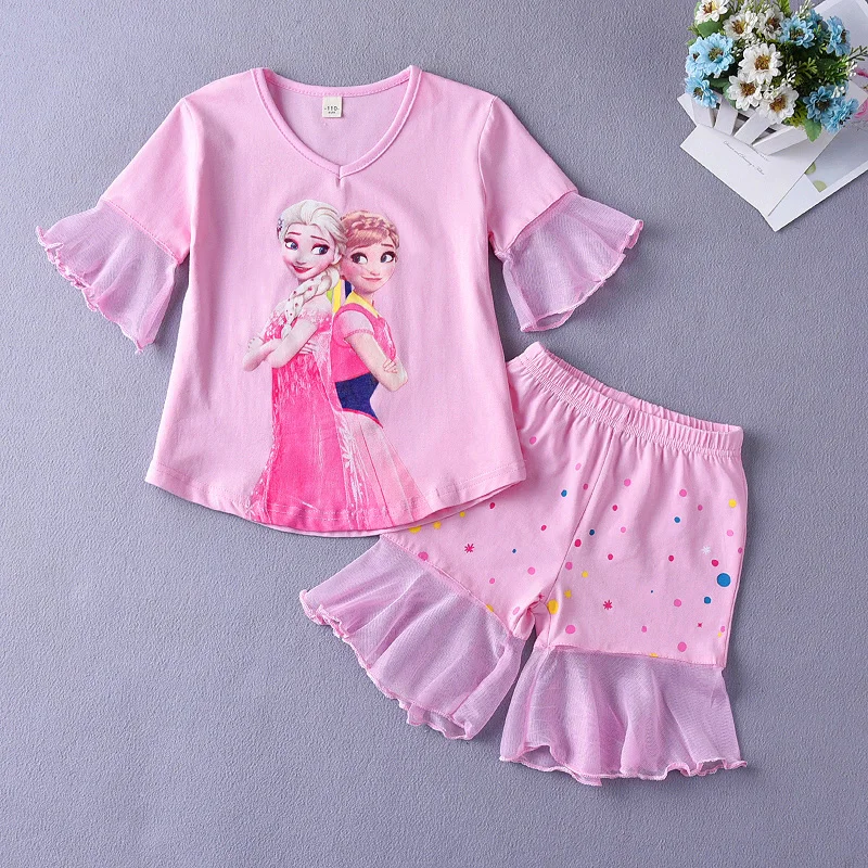 Осенне-зимний пижамный комплект с длинными рукавами для девочек теплый