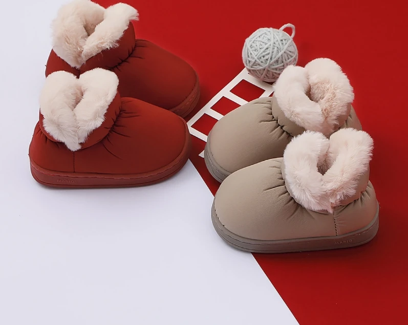 Детские тапочки модная обувь для маленьких мальчиков и девочек пуховая куртка