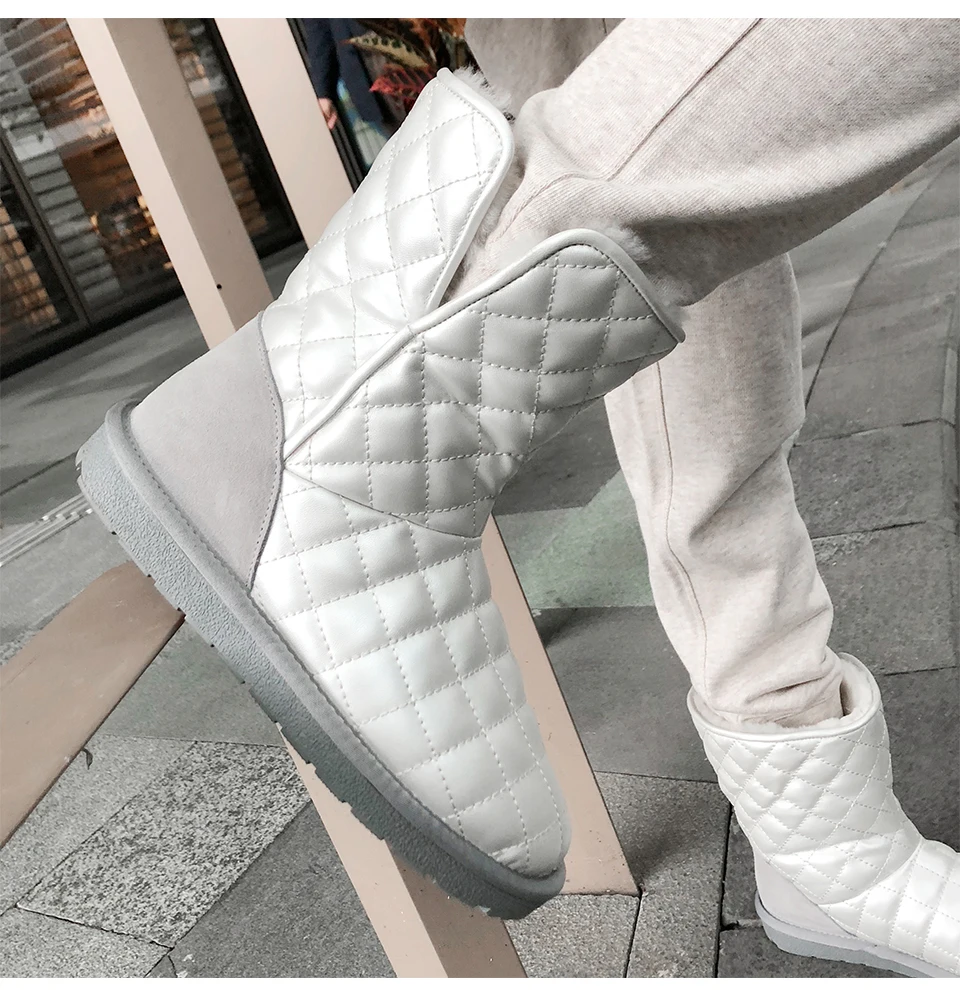 Curvaness/Новая мода г. Зимние сапоги на натуральном меху женские ботинки женские зимние сапоги натуральная шерсть теплые женские ботильоны 34-43