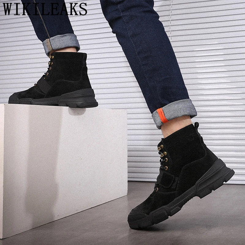 Ботильоны мужская обувь ботинки для пустыни мужские из натуральной кожи мужчин