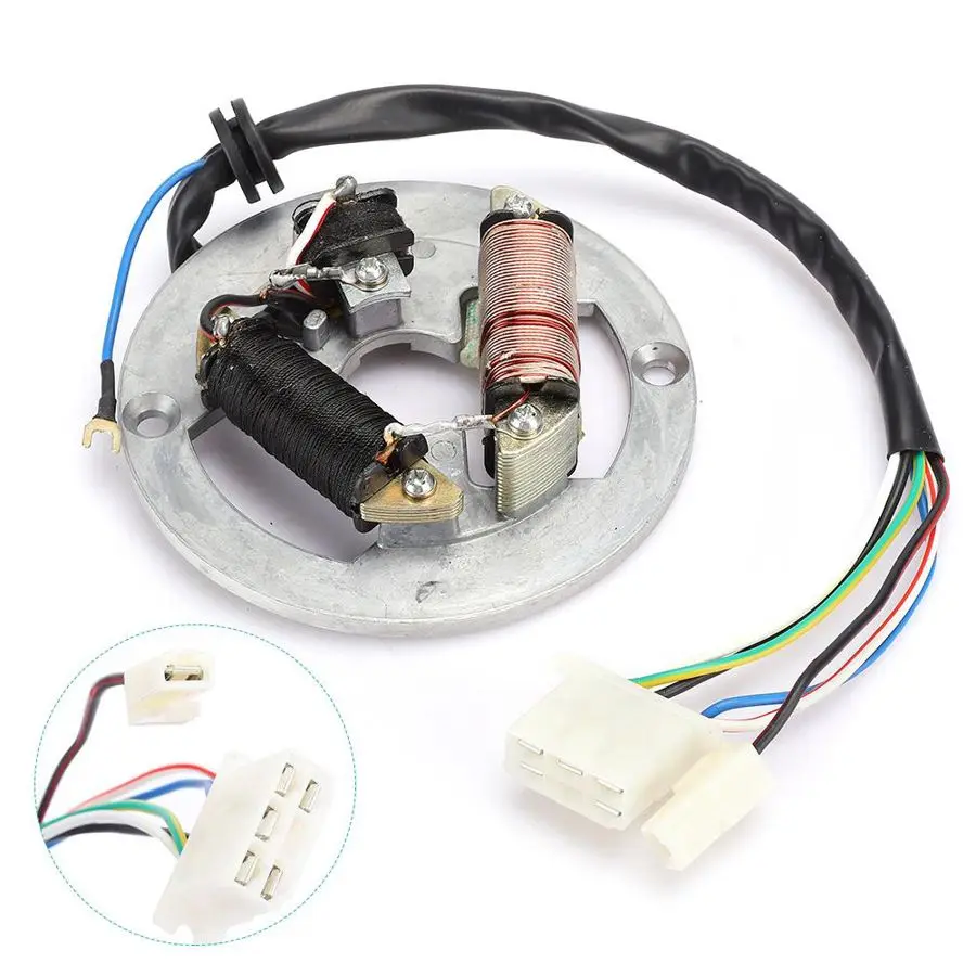 Магнитный статор зажигания с двойной катушкой Аксессуар подходит для Yamaha PW80