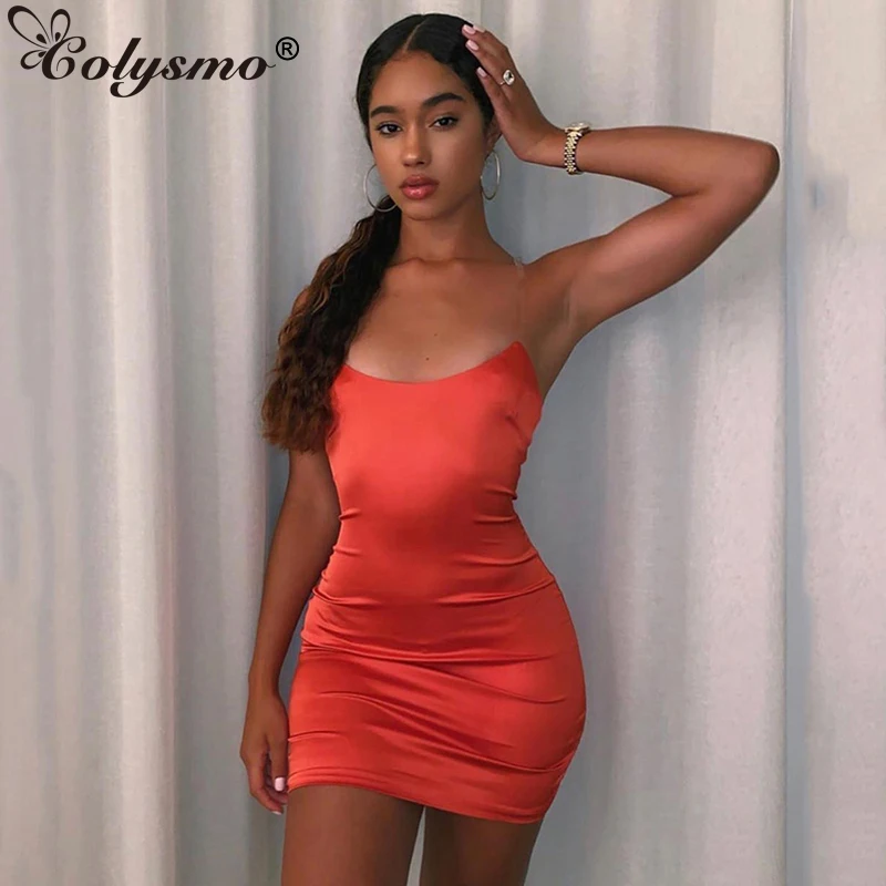 Colysmo 2 слоя летнее сексуальное платье женское прозрачное на тонких бретелях с