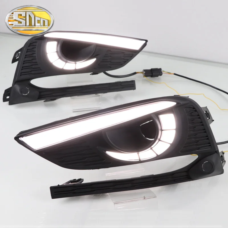 Светодиодный дневной светильник с желтым сигналом поворота LED DRL лампы для Chevrolet