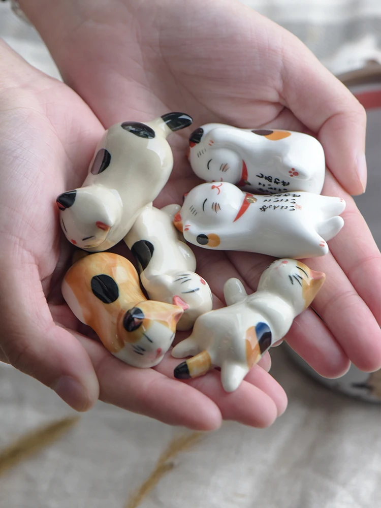 Домашний декор керамический котенок Держатель для палочек plutus столовые приборы