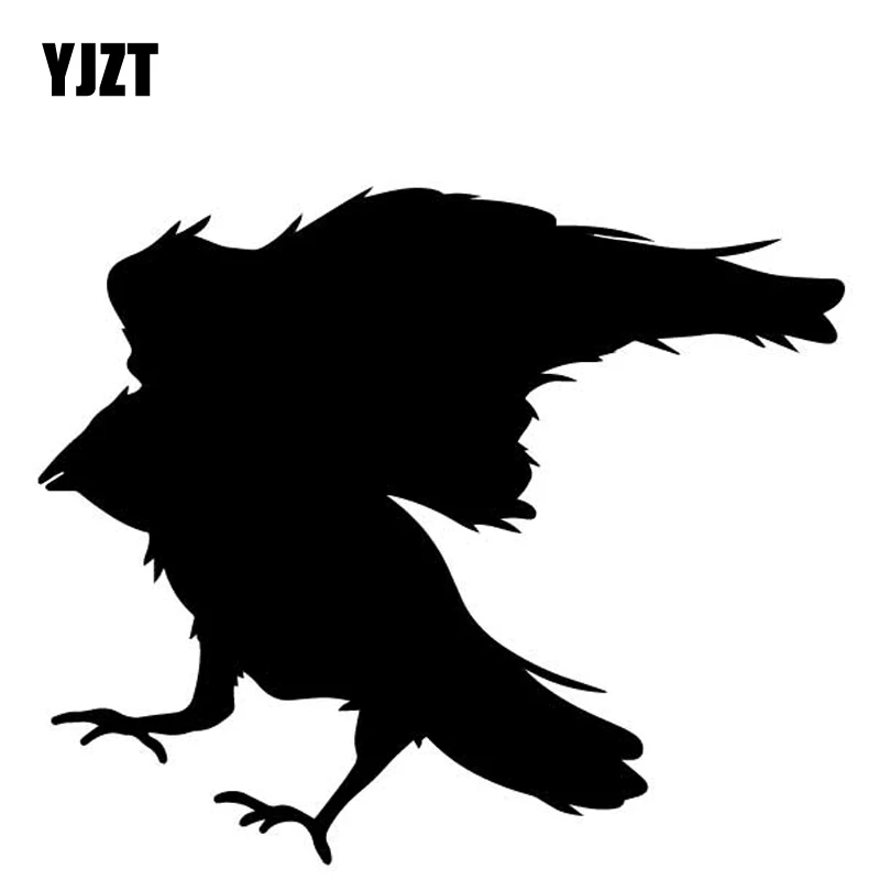 

YJZT 16.2CM*13.6CM Eagles Pattern Decoration Bumper Car Sticker Vinyl Decal Black/Silver C4-2669