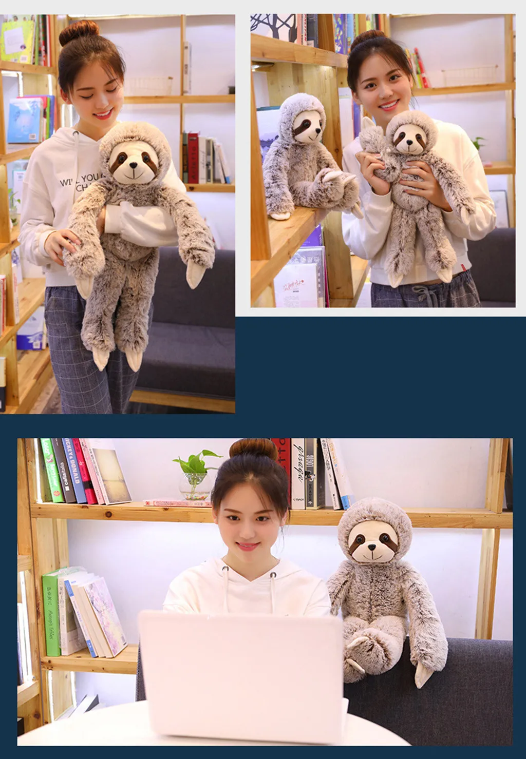 Мягкая игрушка в виде животных Ленивец ультра мягкая милая кукла для домашнего