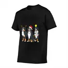 Feliz Navidog Бернская горная собака Рождество аниме Мужская футболка Оверсайз Футболки мужские футболки