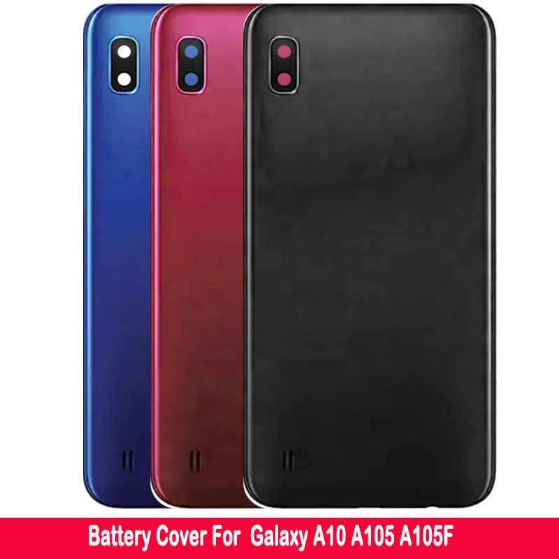 Стеклянная задняя крышка для Samsung Galaxy A10 A105 A105F Крышка батарейного отсека