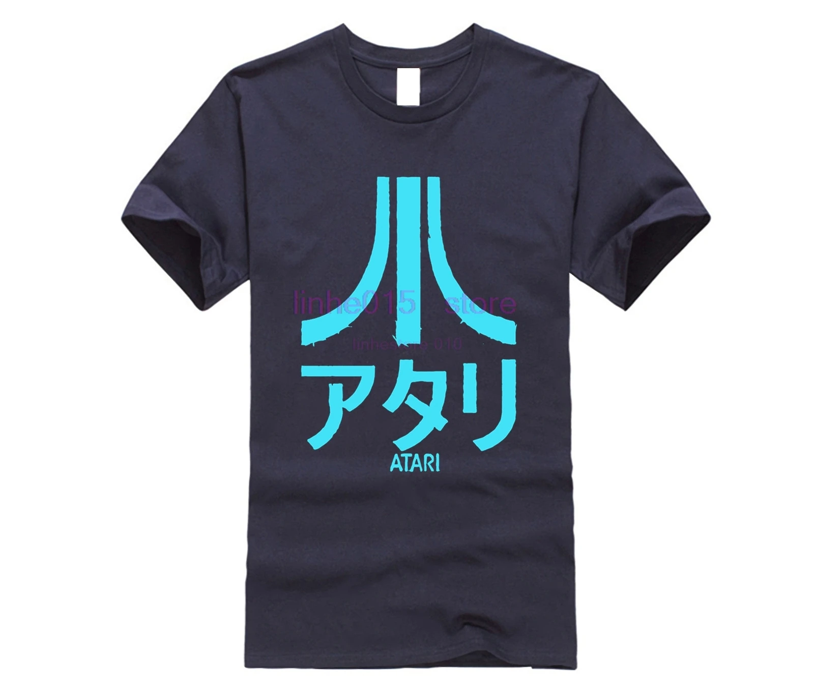 Atari мужская футболка с коротким рукавом и японским логотипом Новинка|Мужские