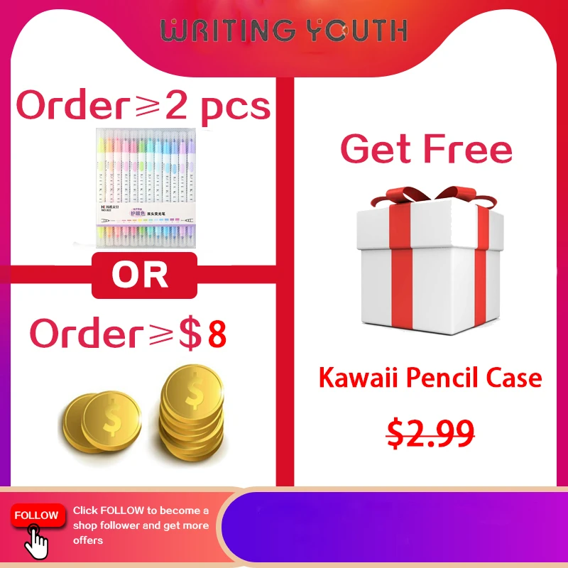 12 шт./компл. милые японские канцелярские товары Зебра Mildliner двухголовая