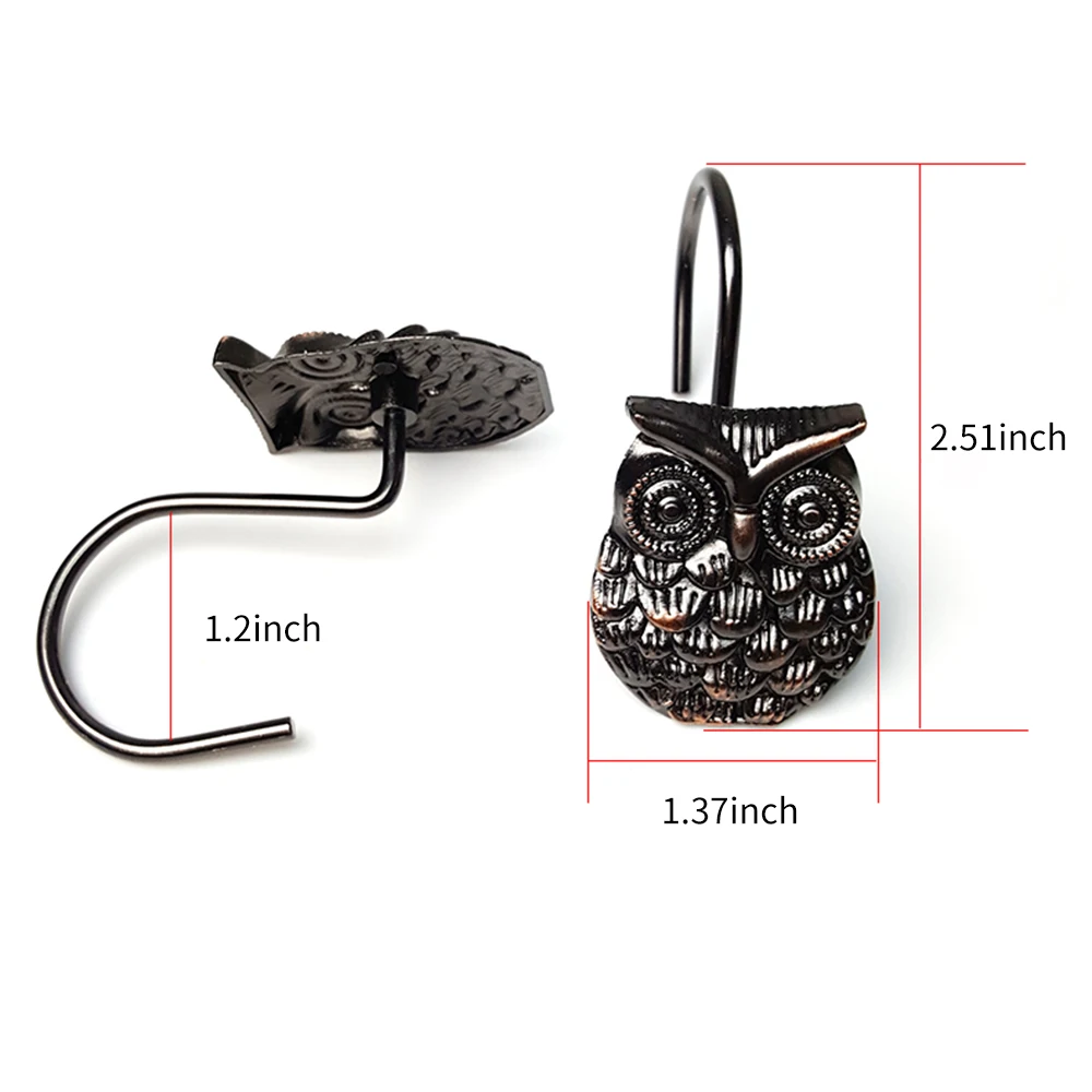 Горячая Сова декоративный занавес для ванной s Крючки Кольца занавески душа