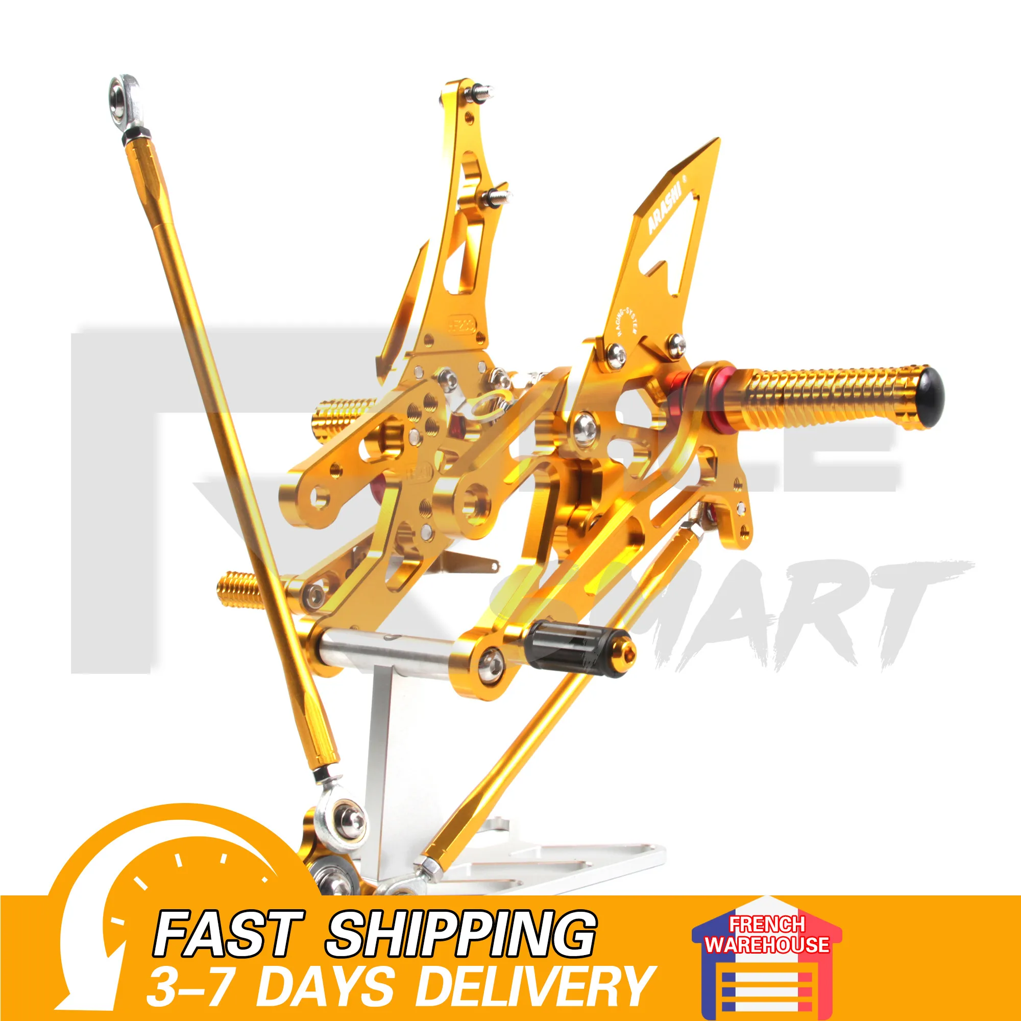 

Motorcycle CNC Adjustable Footrests Rearset Foot Rest Pegs Pedal For HONDA CBR1000RR 2004-2007 / CBR600RR 600 2003- 2006 2005