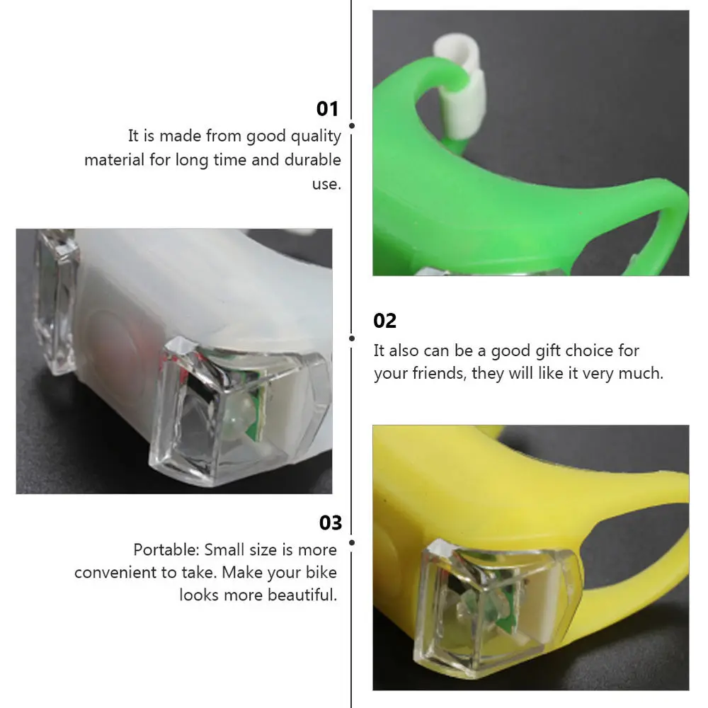 

10pcs Bicycles Lights Bike Lights Bike Safety Lights Mountain Bike Lamps