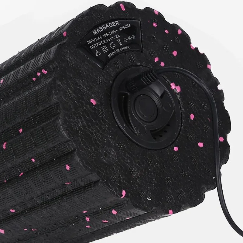 Электрический Вибрационный массажный валик из пены Аккумуляторный массажер для