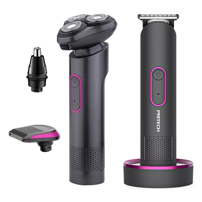 Профессиональная Мужская Вращающаяся бритва IPX6 Электрический бритвенный станок