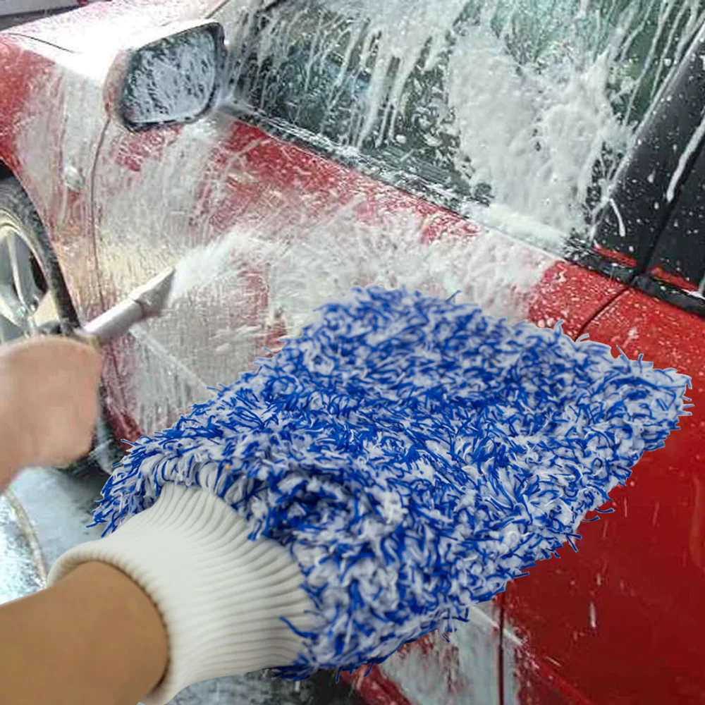 

Максимальная варежка, высокая плотность, салфетка для мытья автомобиля, ультраабсорбирующая губка для автомобиля, чистящее полотенце из ми...