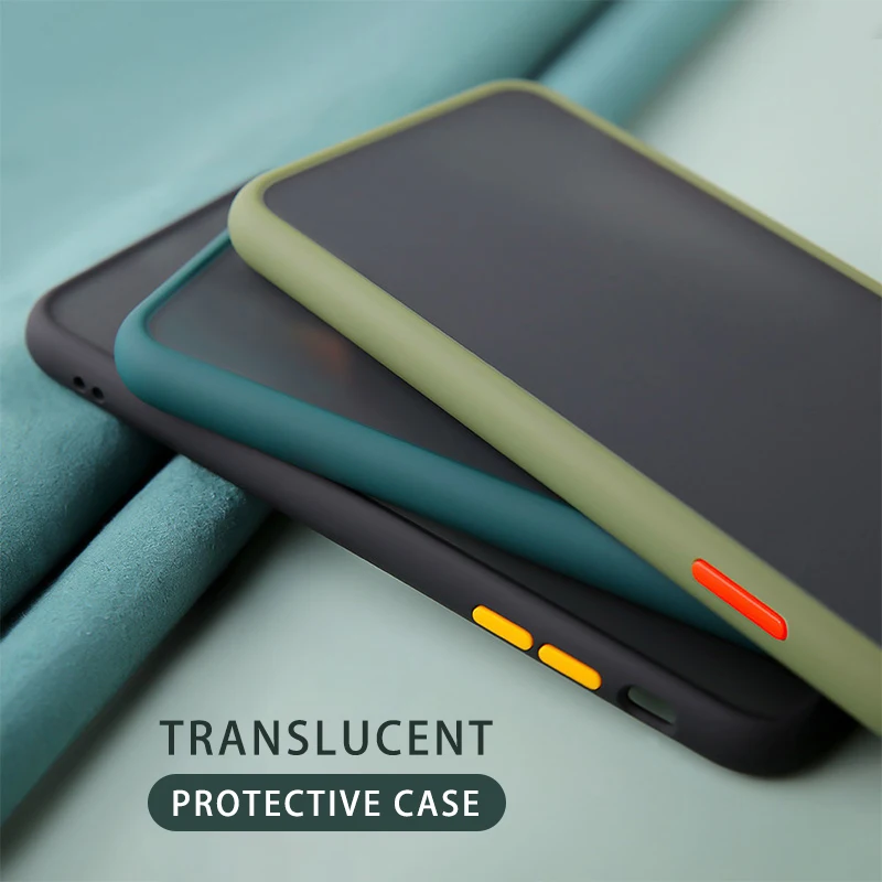 

Hard PC Protective Case For Huawei P40 Lite Translucent Matte Back Cover For Huawei P40 P30 Pro Honor 20 Lite 30 Pro V30 Fundas