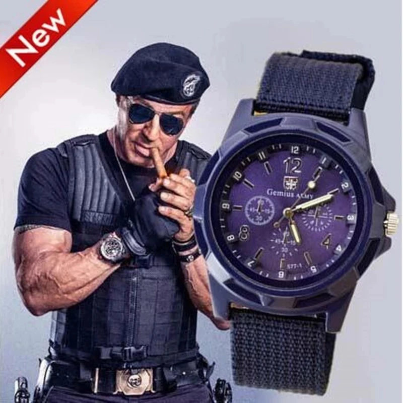 

2021 New Famous Brand Men Casual Quartz Watch Army Soldier Canvas Strap Military Watches Unisex Casual Sports Wristwatches