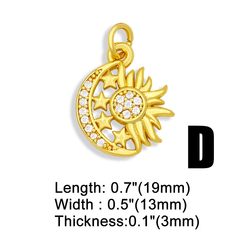 OCESRIO латунь CZ вымощенное Золотые Серьги Подвески для изготовления ювелирных