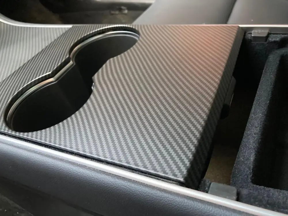 Матовая отделка из углеродного волокна для Tesla Model 3 центральное управление