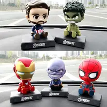 Marvel Iron Man Spiderman Captain America Phone Holder Mobile Phone Stand Car Desktop Multi-function Bracket Non-slip Cute Stand