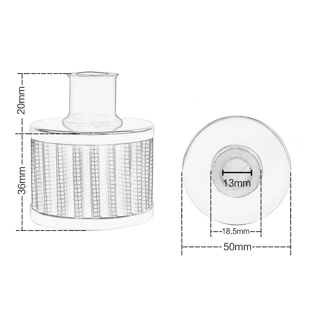 LZONE - Universal Interface Motorcycle Air Filters 12mm Sliver Car Cone Cold Intake Filter Turbo Vent Crankcase JR-AIT12 | Автомобили и