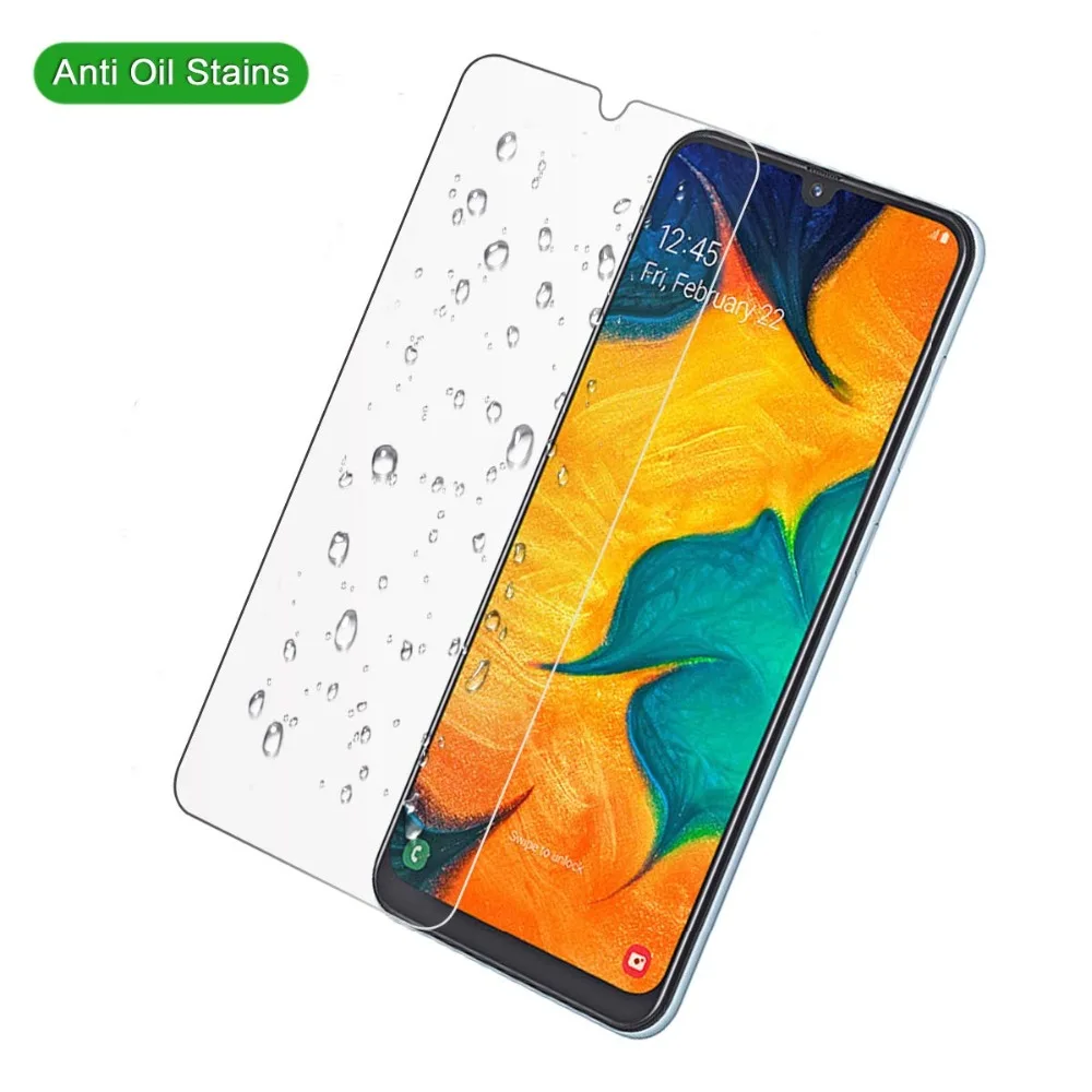 9H 2.5D стекло для SAMSUNG Galaxy A30 закаленное без пузырьков гарантия на телефон защитная
