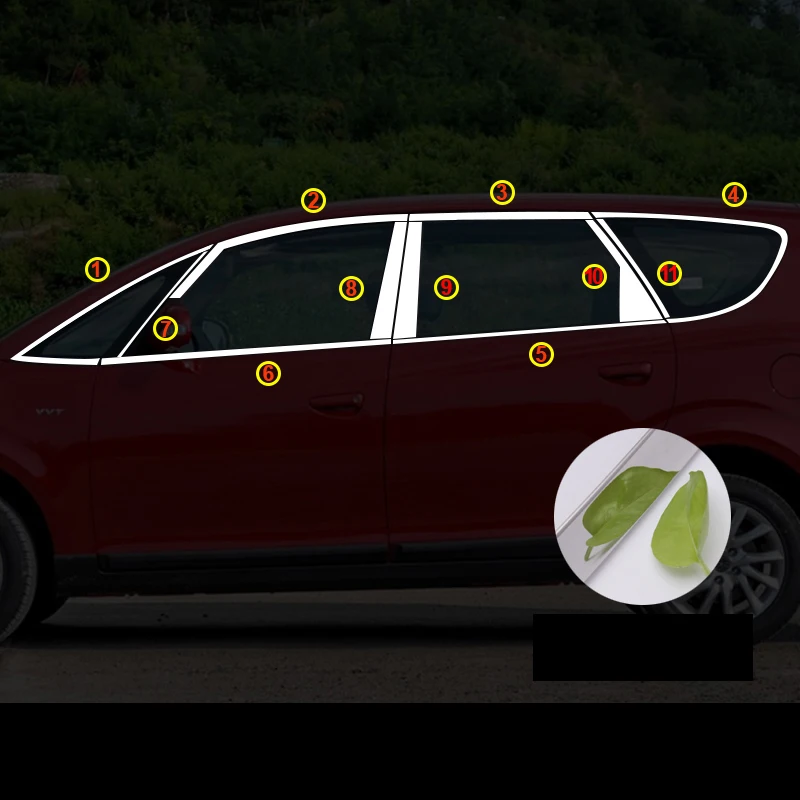 rs m2 22 pcs trims Lsrtw2017 304 нержавеющая сталь окна автомобиля планки для jac уточнить s3 s5 rs m2 - Название цвета: rs m2 22 pcs trims