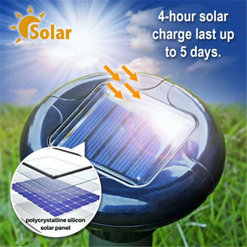 Ультразвуковой Отпугиватель вредителей устройство на солнечных батареях 2/4 шт. |