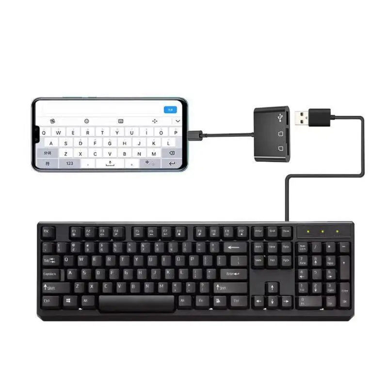Multi-function 3 in 1 Micro USB Card Reader Adapter Support for SD/TF Phone Mouse Camera Flash Drive |
