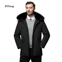 2020 winter mens thick denim jacket new fashion mens fur collar hooded jacket windproof coat male brand clothing plus size m 5x