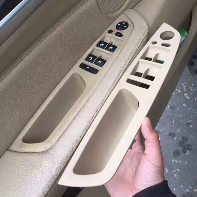

LHD RHD Upgraded Interior Door Armrest Window Lifting Switch Panel Cover Replacement For BMW X5 X6 E70 E71 E72 2007-2013