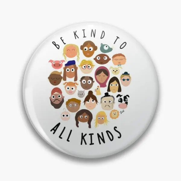 

Настраиваемая мягкая булавка для воротника быть добрым ко всему s, милая металлическая забавная булавка для воротника, значок для влюбленны...