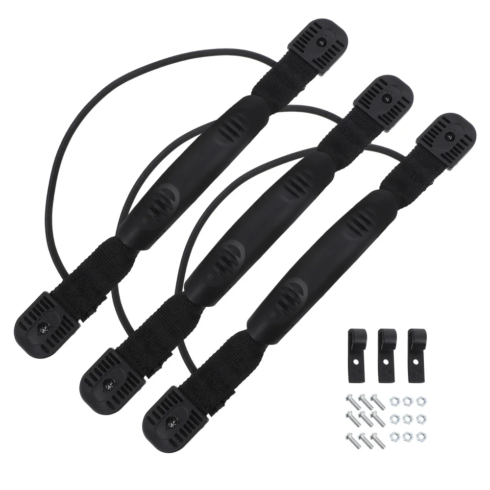 

3 Sets Useful Kayak Carry Handle Kit Replacement Handle with Pad Hook Screws