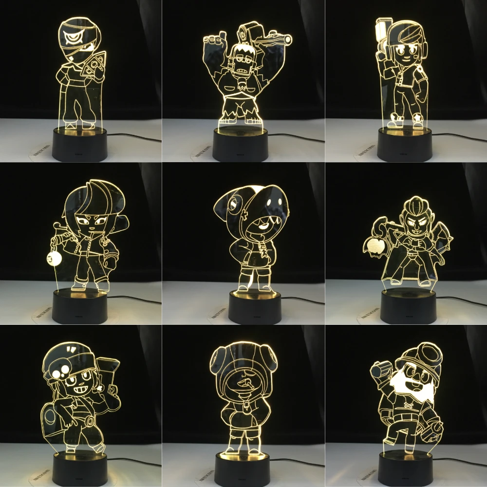 Новейшая игра Supercellsss 3D ночник светильник светодиодный цвета иллюзия изменение