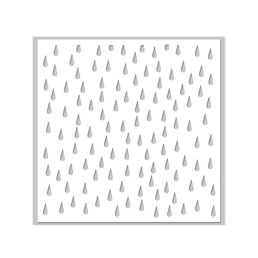 

Hollow Raindrops Metal Cutting Days Dice And Stamps Stencils For Scrapbooking Stamps Embossing Mold Diy Paper Cards Craft