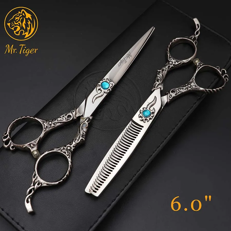 

Original Well Sharpened 6.0 Inch Professional Hairdressing Scissors Hair Cutting Scissors Barber Shears Hair Cut Thinning Tools