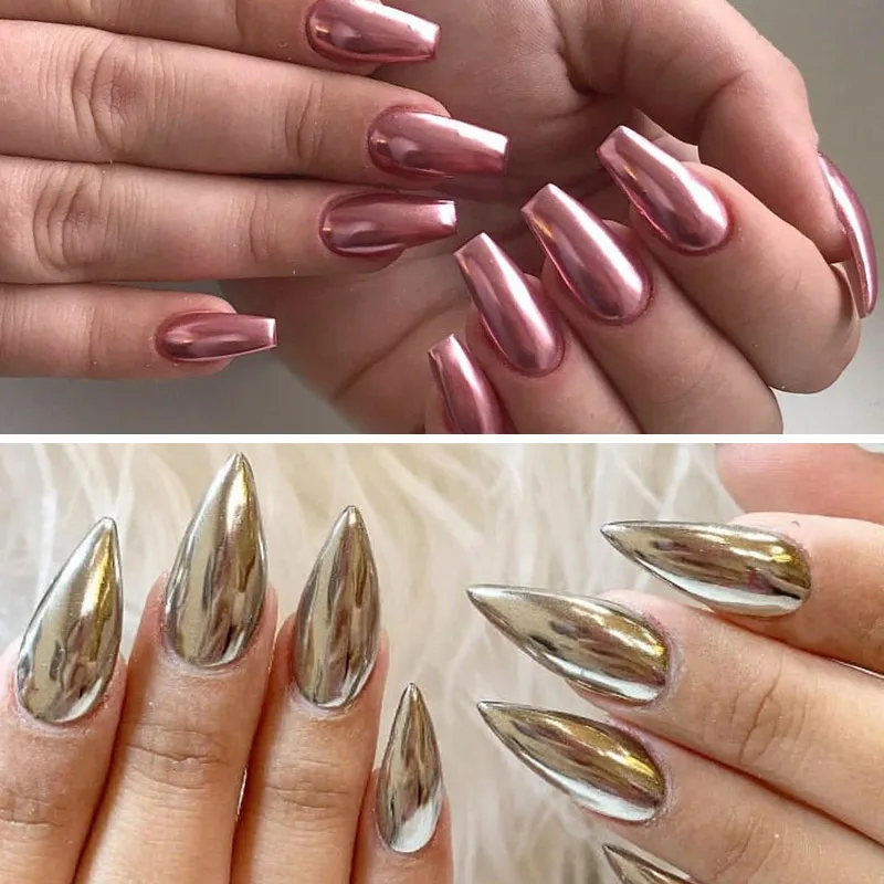 BUKAKI Nails мыло Пена порошок хромового пигмента волшебный блеск для ногтей зеркало
