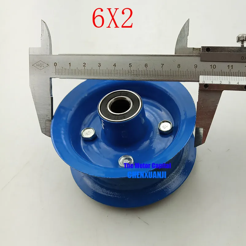 6-inch pneumatic alloy wheel hub for 6X2 directional tyre&amp tube fits flat car shopping mall trolley dining casters | Автомобили и