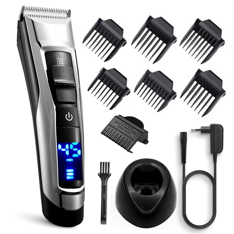 Pro Li ion аккумулятор машинка для стрижки волос профессиональная Мужская