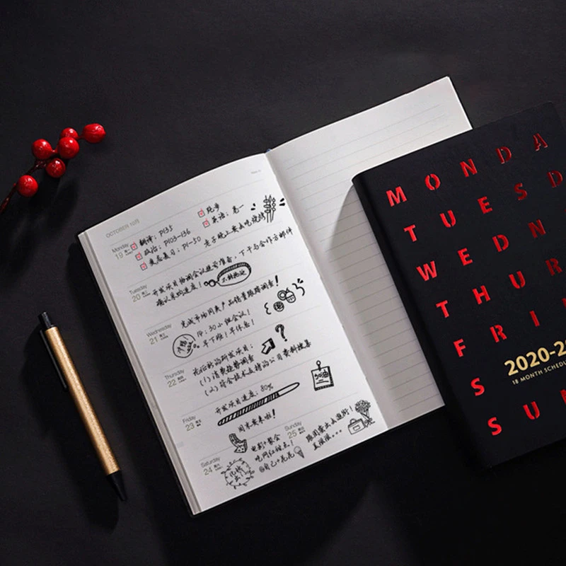 Планер-журнал органайзера A5 2020 2021 записная книжка еженедельный ежемесячный
