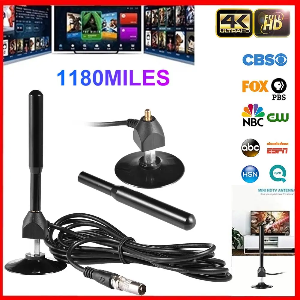 4K цифровой HDTV Антенна Внутренняя антенна 1180 миль диапазона с HD1080P DVB T2 Freeview ТВ на