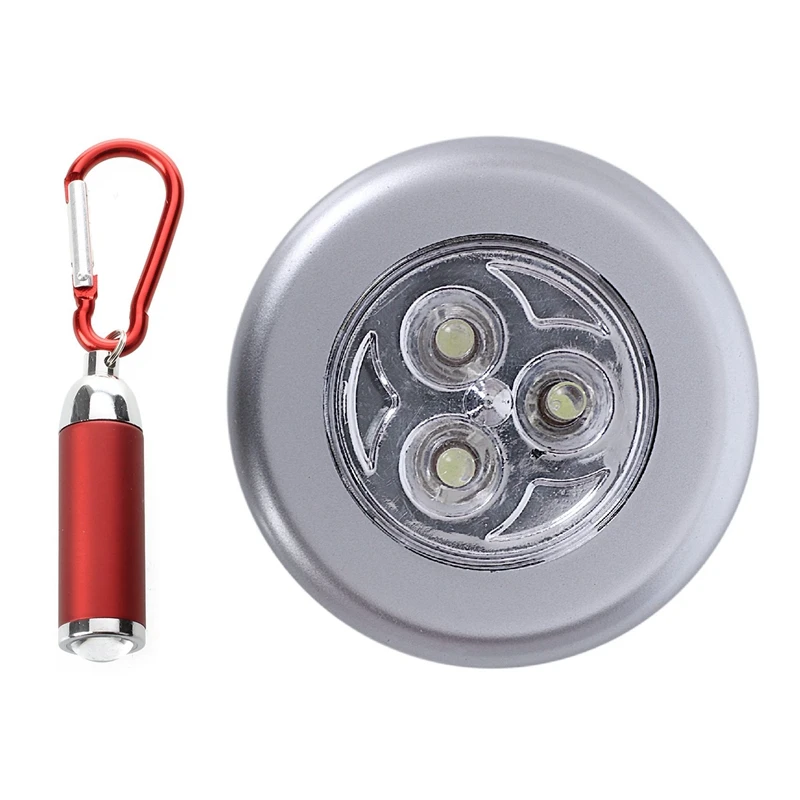 

Светодиодный мини-фонасветильник для рыбалки на открытом воздухе, фонарик, брелок и 3 светодиодных аккумуляторных стика для экстренного на...