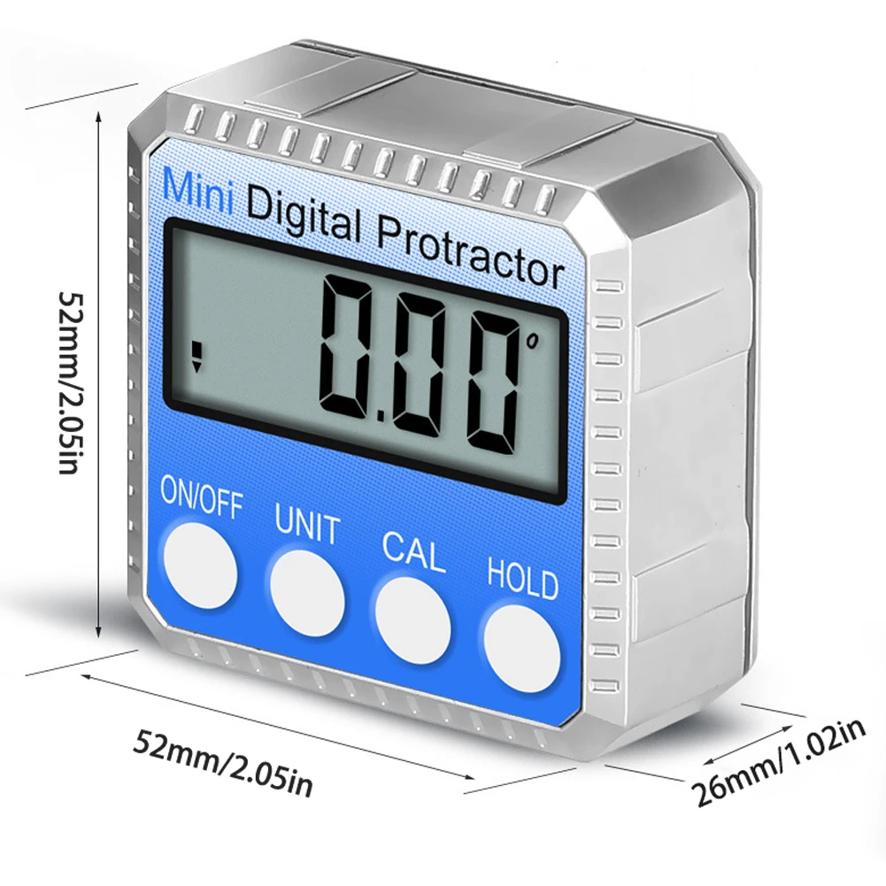 360° Mini Digital Protractor Angle Gauge High Precision Electronic Goniometer Inclinometer Level Finder Measurement Box | Инструменты