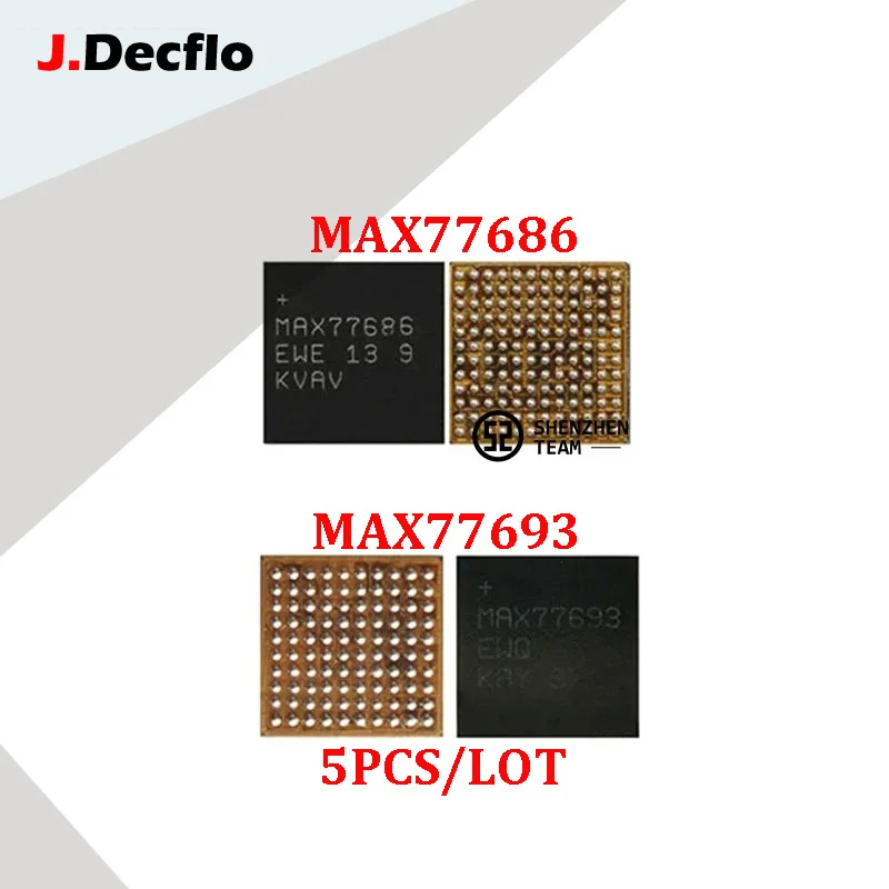 

JDecflo 5Pcs/Lot PMIC MAX77693 MAX77686 MAX77693EWQ MAX77686EWE Small Power Supply IC For SAMSUNG I9100 I9220 I9300 I9500 N7100